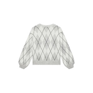 Mint Velvet Grey Argyle Print Cardigan